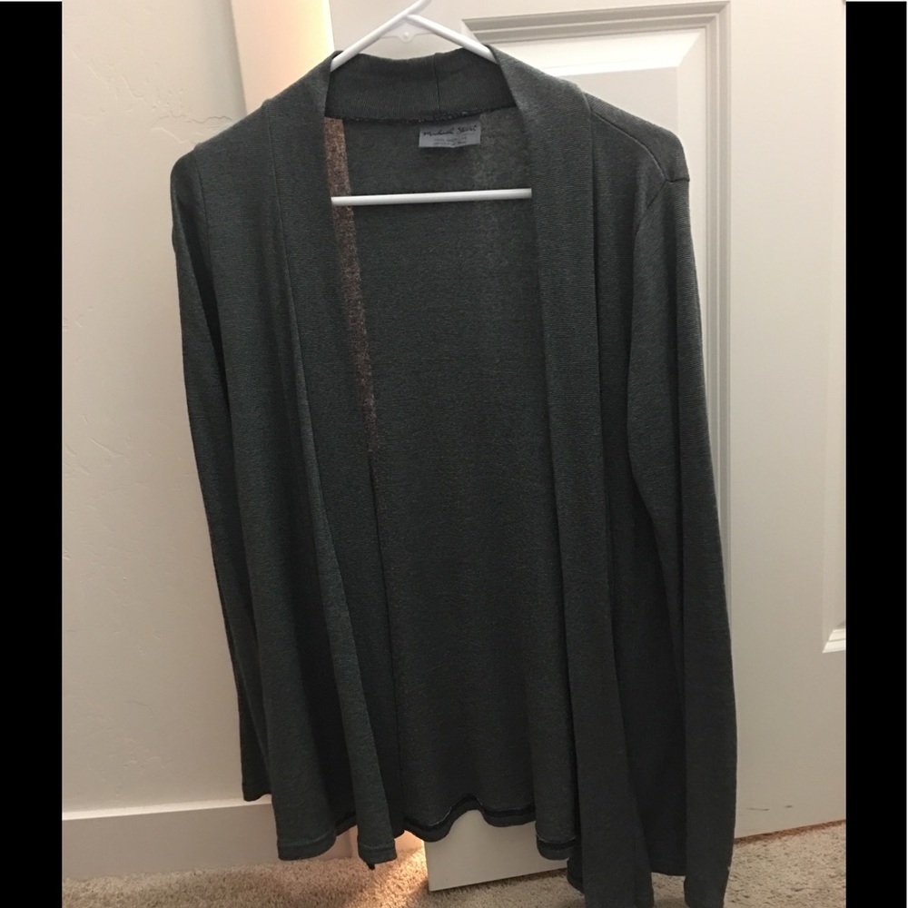 Michael Stars Shine Open Front Cardigan